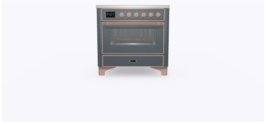 Ilve UMI09NS3BGP Blue Grey W/ Copper Trim