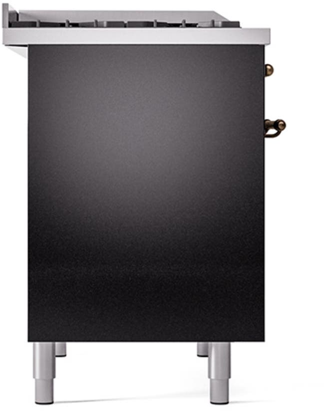Ilve UPD40FQNMPBKBLP Glossy Black With Bronze Trim, Lp