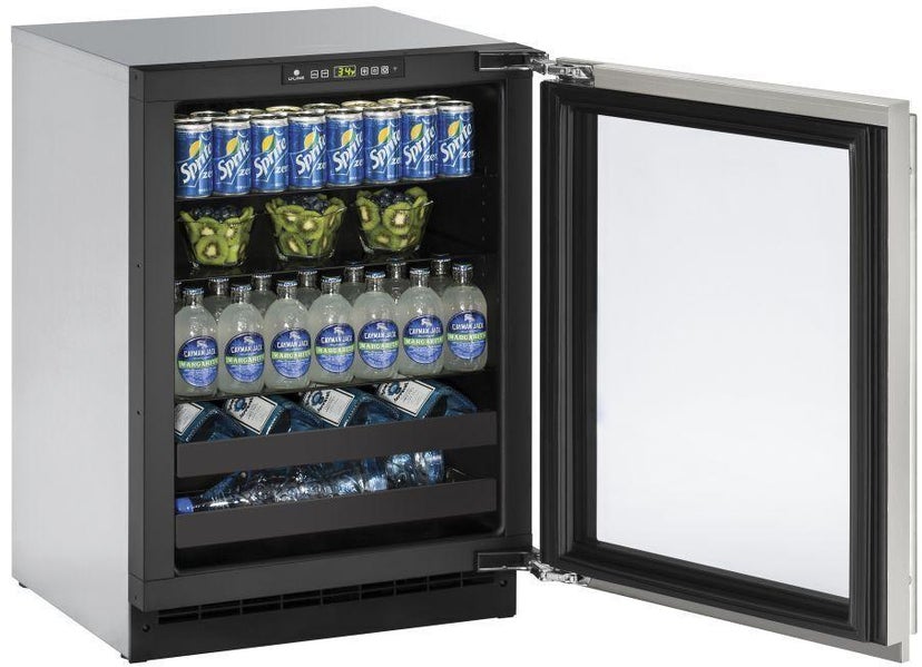 U-Line U2224BEVS00B 24" 2000 Series Beverage Center : Stainless Steel ...