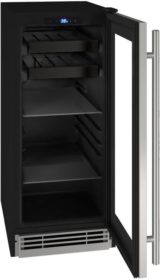 U-Line UHBV115SG01A 15" Beverage Center, 1 Class, Reversible Hinge: St...