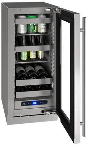 U-Line UHBV515SG01A Beverage Center 15" 115v: Stainless Steel Frame