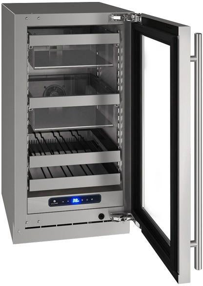 U-Line UHBV518SG01A Beverage Center 18" 115v: Stainless Steel, Reversi...