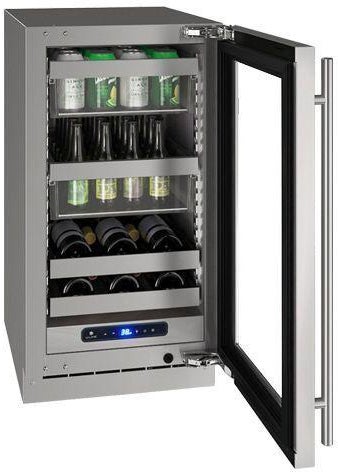 U-Line UHBV518SG01A Beverage Center 18" 115v: Stainless Steel, Reversi...