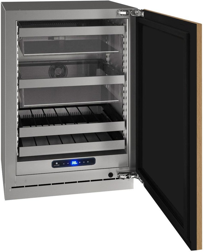 U-Line UHBV524IS01A Beverage Center 24" 115v: Panel Ready Integrated S...