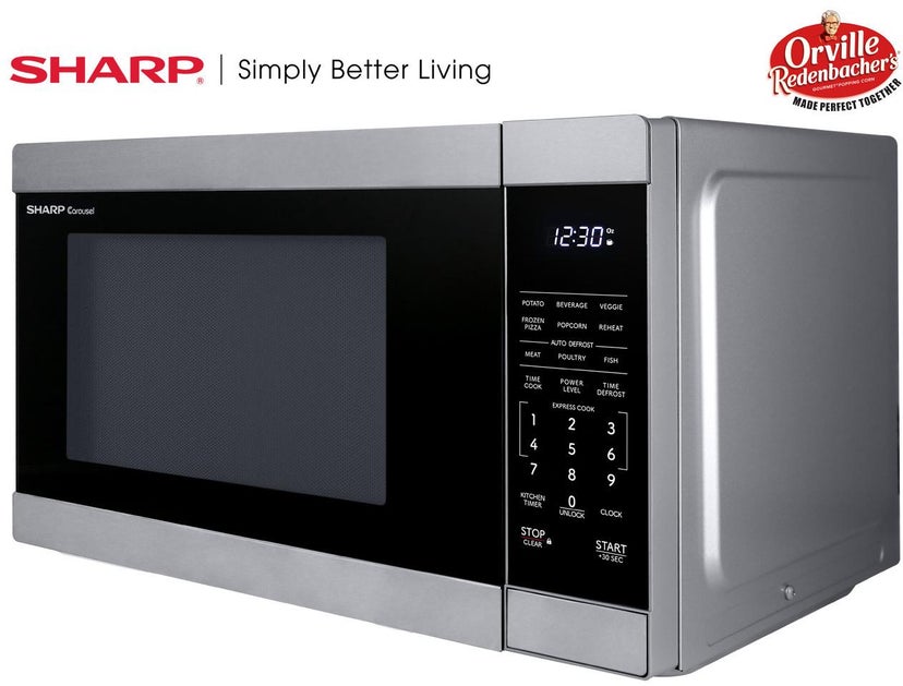 Sharp SMC1162KS 1.1 Cu. Ft. Countertop Microwave Oven, 1000W: Stai...