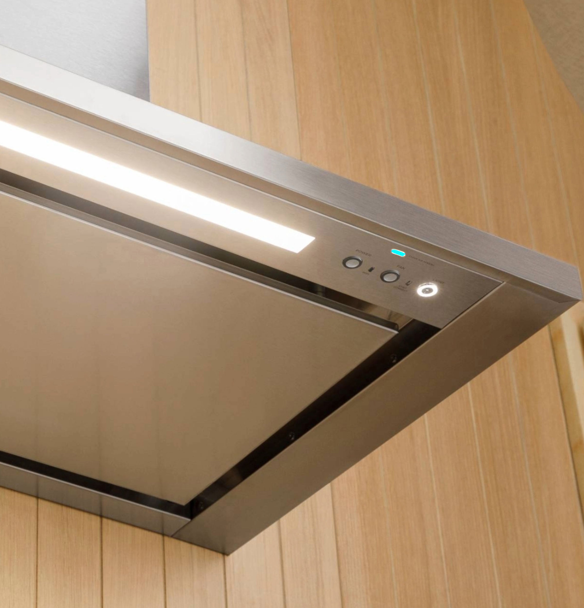 Monogram ZVIS361SRSS 36 Inch Island Mount Smart Range Hood