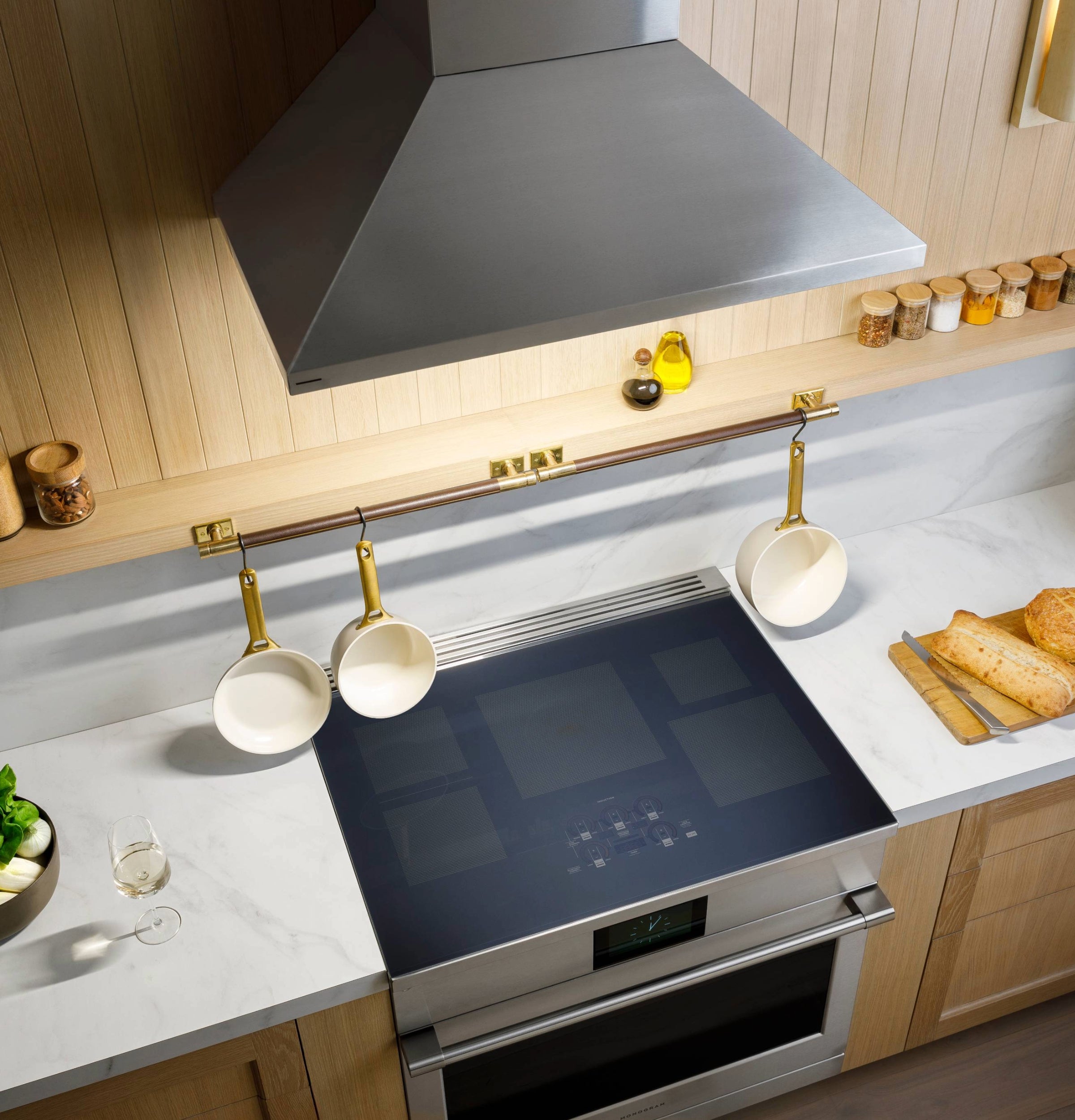 Monogram ZVIS361SRSS Island Pyramid Chimney Vent Hood