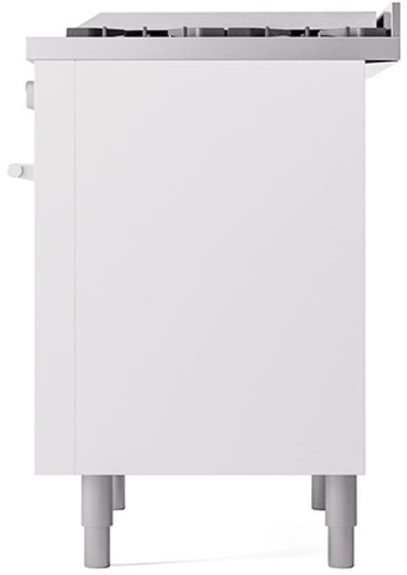 Ilve UP36FQMPWH White With Satin Trim