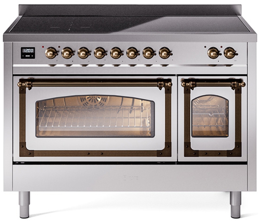 Ilve UNI486NMPSSB Stainless Steel With Bronze Knobs