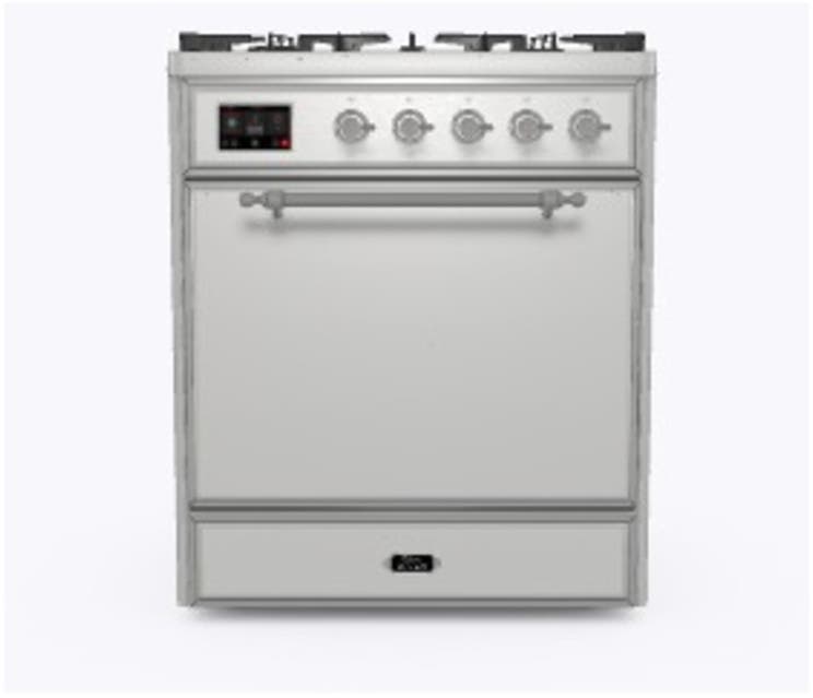Ilve UM30DQNE3SSCLP Liquid Propane In Stainless Steel W/ Chrome Trim