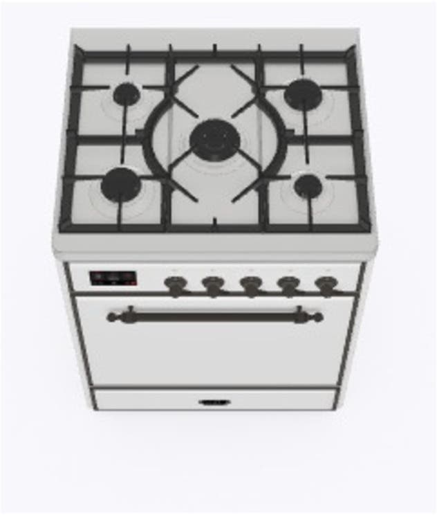 Ilve UM30DQNE3WHB Natural Gas In White W/ Bronze Trim