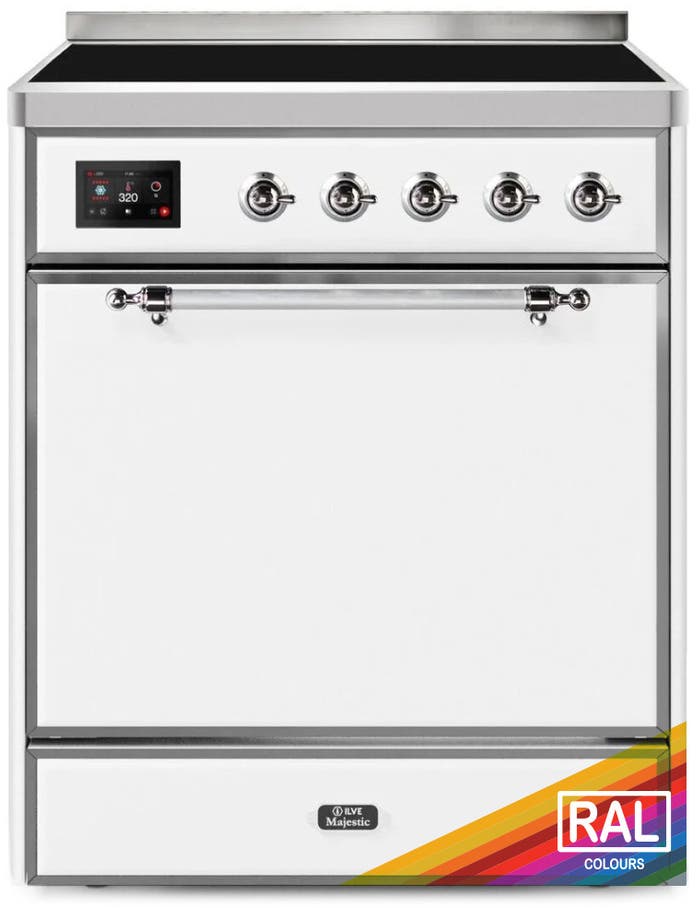 Ilve UMI30QNE3RAC Ral Custom Color With Chrome Knobs