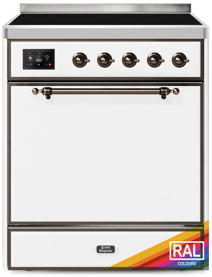 Ilve UMI30QNE3RAB Ral Custom Color With Bronze Knobs