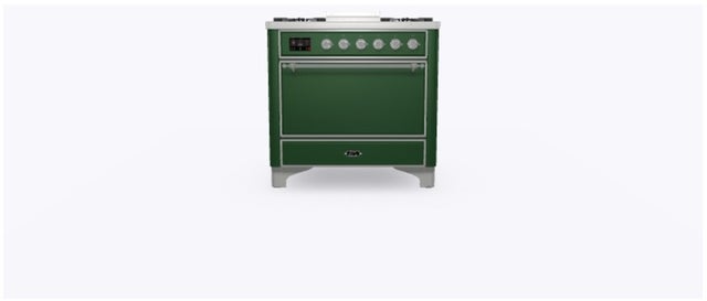 Ilve UM09FDQNS3EGCLP 36" Dual Fuel Freestanding Range w/ 6 Sealed Burne...