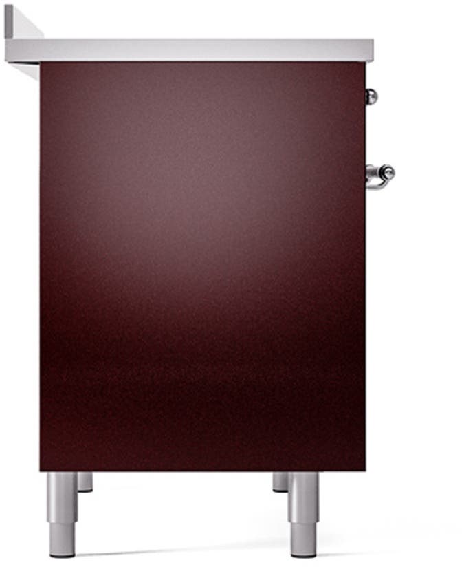Ilve UPDI406QNMPBUC Burgundy With Chrome Trim