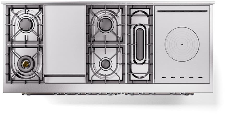 Ilve UP60FSQNMPAWC Antique White With Chrome Trim