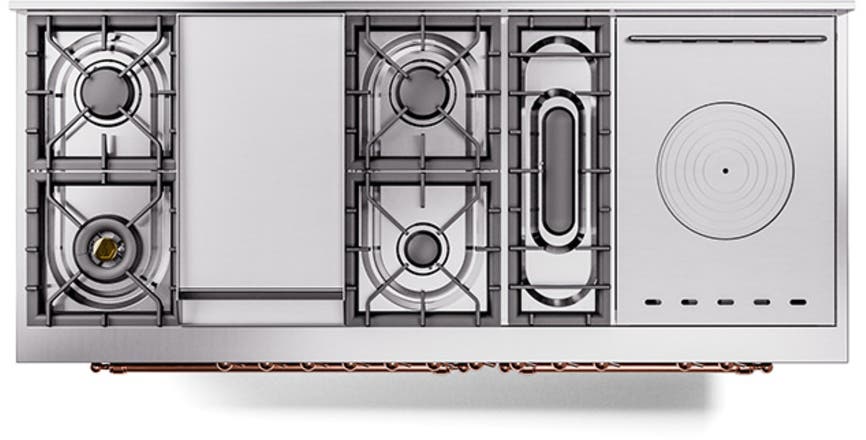 Ilve UP60FSQNMPMGPLP Graphite Matte With Copper Trim, Lp