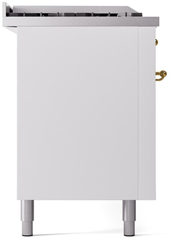 Ilve UP60FSQNMPWHGLP White With Brass Trim, Lp