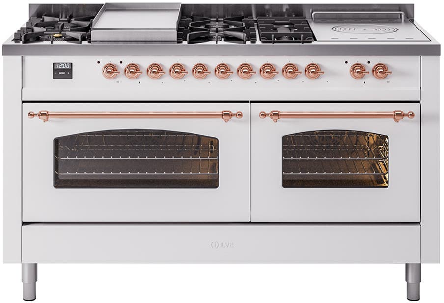 Ilve UP60FSNMPWHPLP White With Copper Trim, Lp