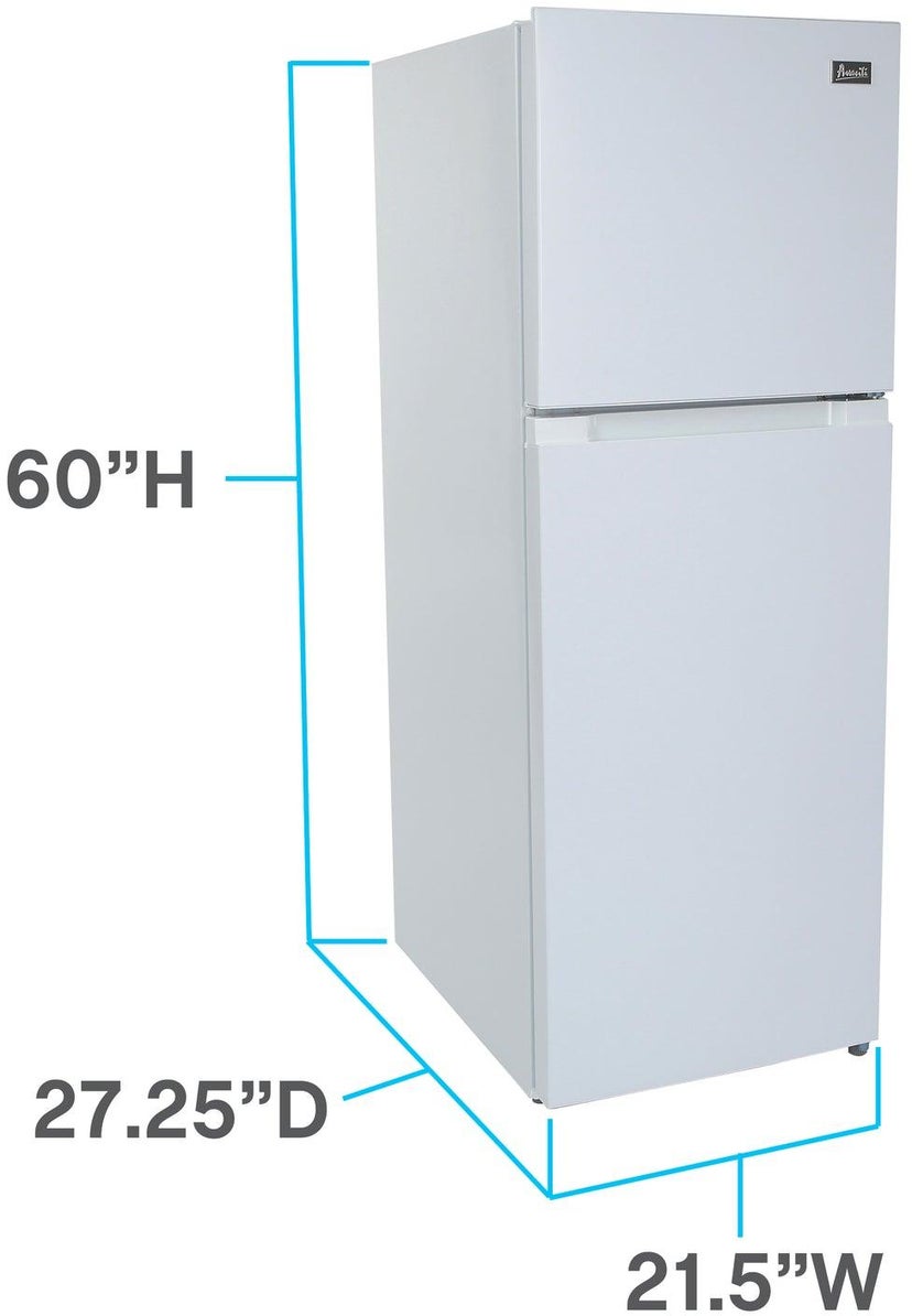 Avanti FF1010D0W 10.1 Cu. Ft Top Freezer Refrigerator: White