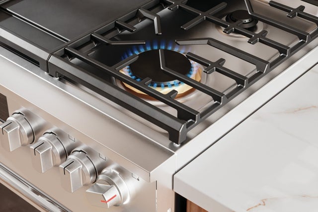 Frigidaire PCFG3080AF 30 Inch Slide-In Gas Range with 6 Sealed Burners, ...