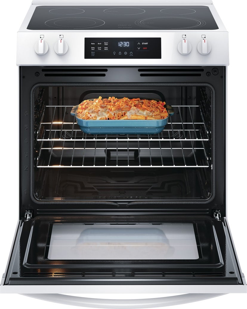 Frigidaire FCFE3062AW 30 Inch Freestanding Electric Range with 5.3 Cu. F...