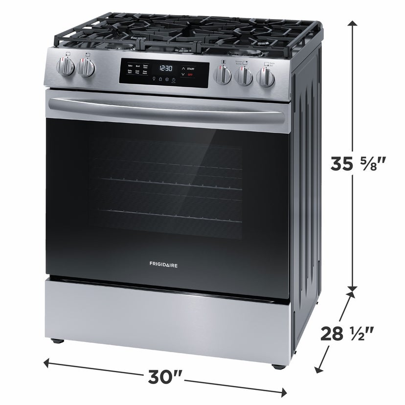 Frigidaire FCFG3062AS 30 Inch Gas Range: Stainless Steel