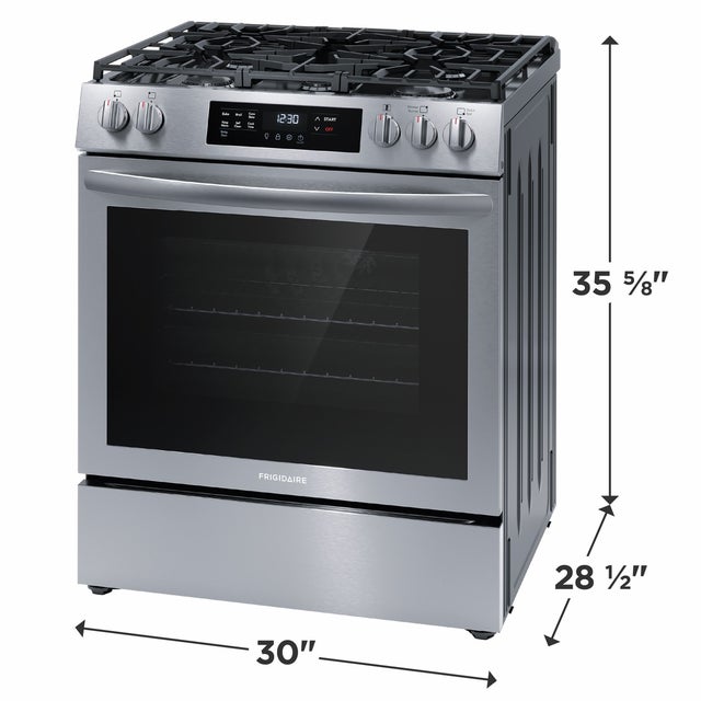 Frigidaire FCFG3083AS 30 Inch Gas Range: Stainless Steel