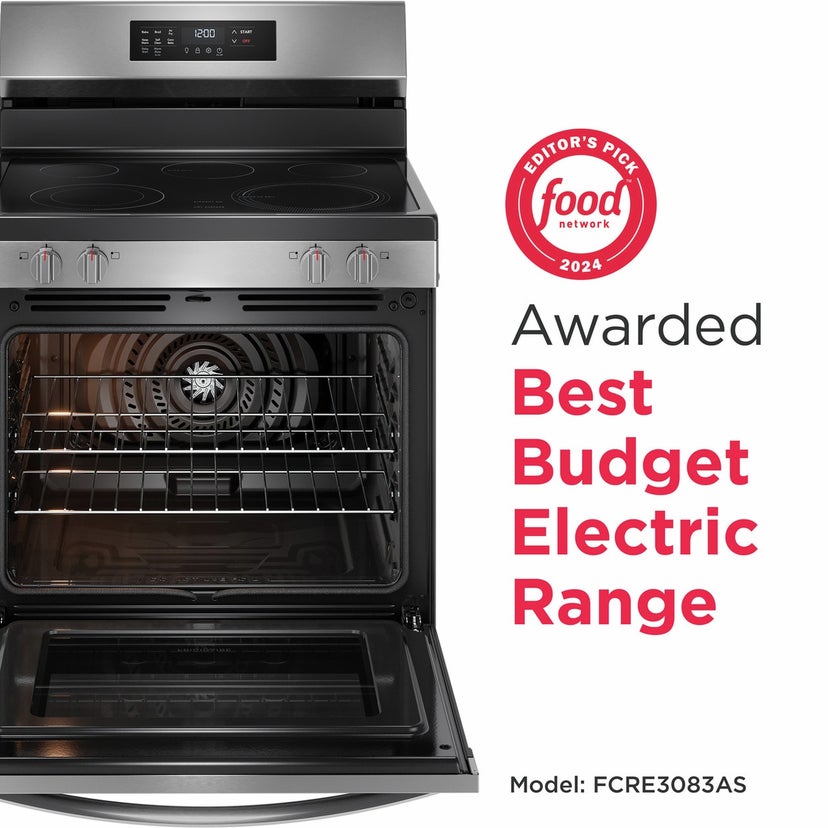 Frigidaire FCRE3083AS 30" Electric Range with Air Fry: Stainless Steel