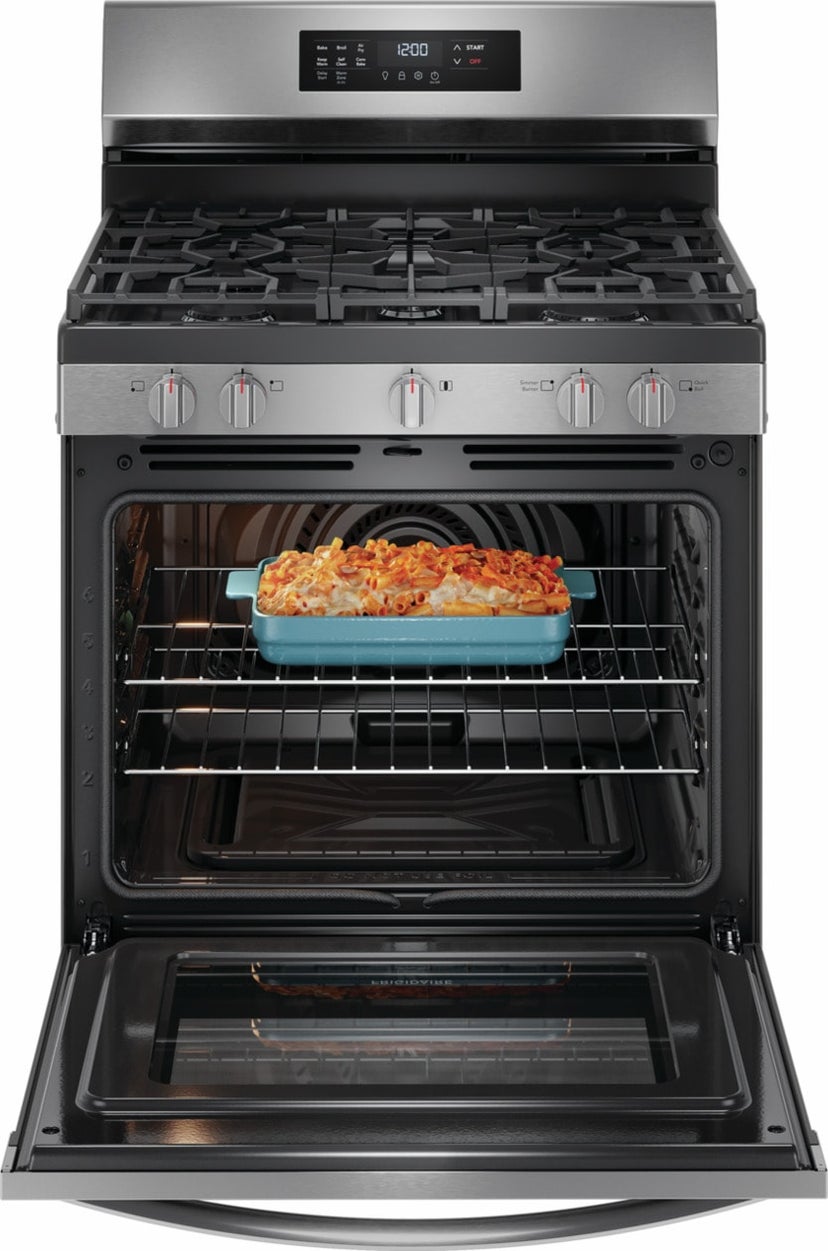 Frigidaire FCRG3083AS 30" Gas Range with Air Fry: Stainless Steel