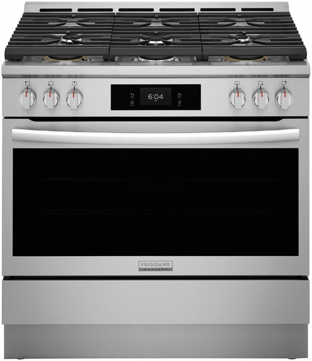 Frigidaire GCFD3661AF 36 Inch Freestanding Dual Fuel Range: Stainless St...