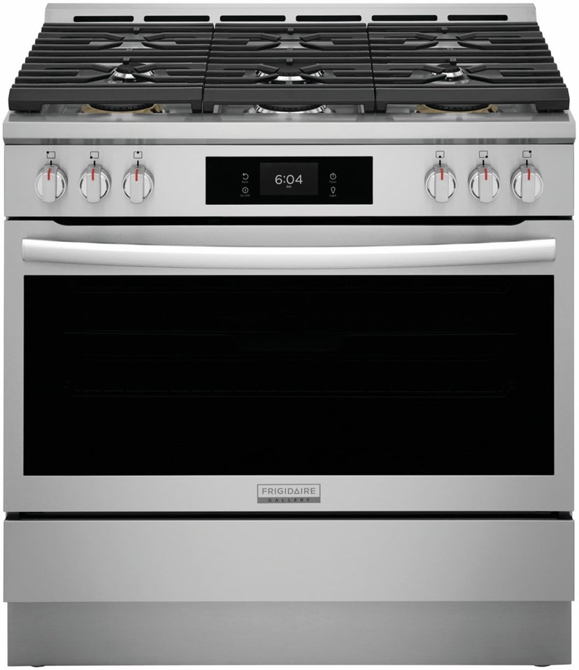 Frigidaire GCFD3661AF 36 Inch Freestanding Dual Fuel Range: Stainless St...