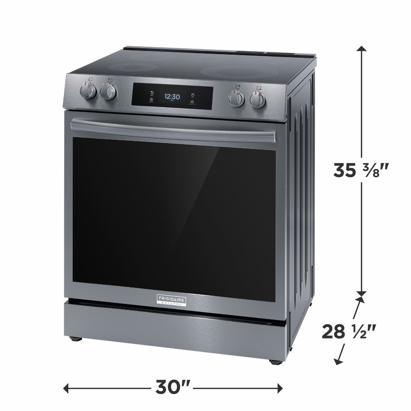 Frigidaire GCFE3060BD 30" Freestanding Electric Range w/ Air Fry: Black ...