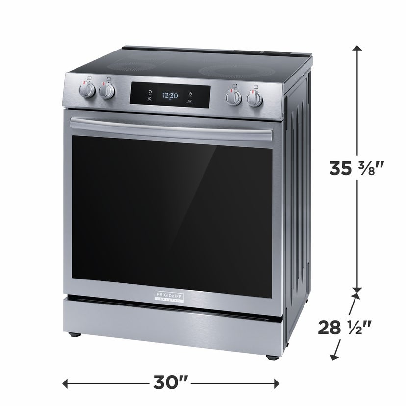 Frigidaire GCFE3060BF 30" Freestanding Electric Range w/ Air Fry: Stainl...