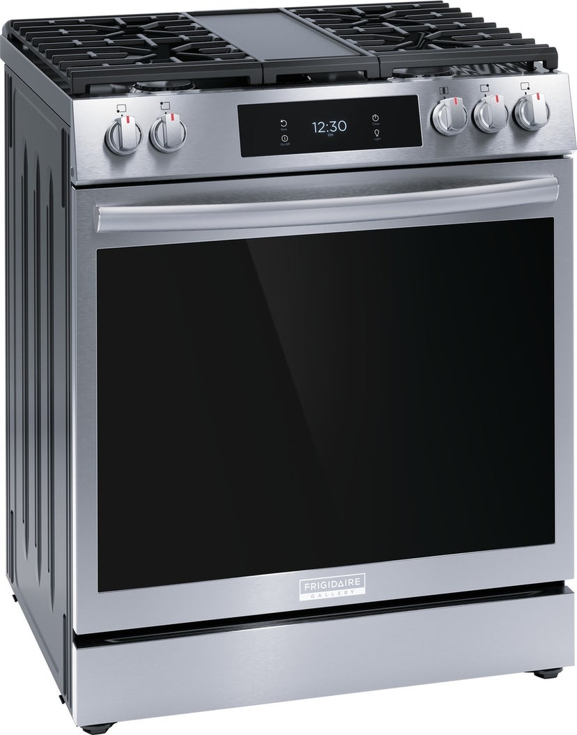 Frigidaire GCFG3060BF 30" Freestanding Gas Range w/ Air Fry: Stainless S...