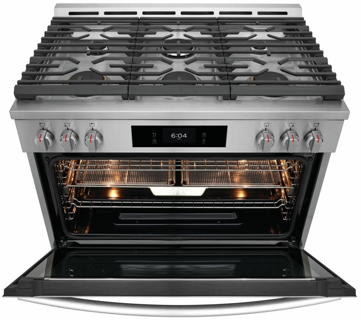 Frigidaire GCFG3661AF 36 Inch Freestanding Gas Range Smudge-Proof