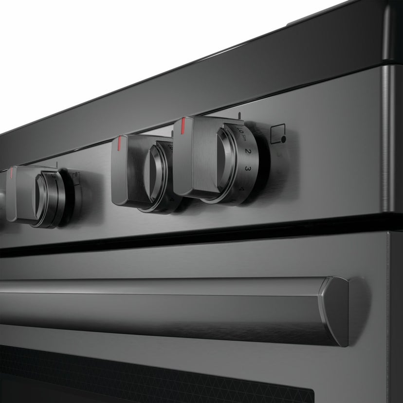 Frigidaire GCRE3060BD 30" Rear Control Gas Range with Total Convection: ...