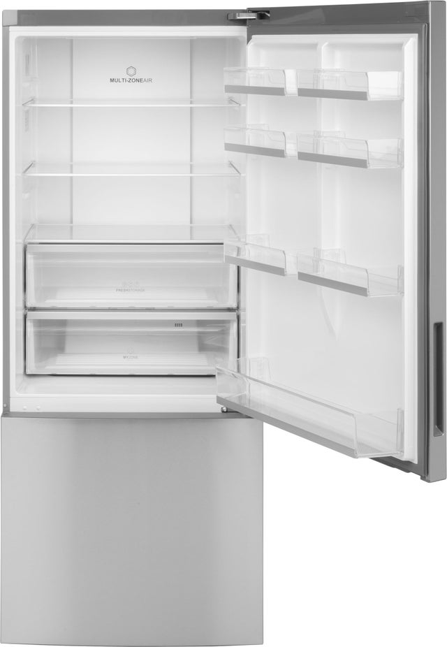 Haier HRB15N3BGS 28 Inch, 15 Cu. Ft. Freestanding Bottom Freezer Re...