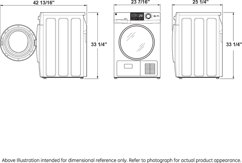 Haier QFD15ESSNWW 24 Inch Front Load Smart Electric Dryer with 16 Dr...