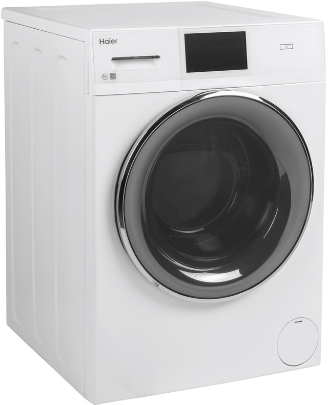 Haier QFW150SSNWW 24 Inch Smart Front Load Washer with 16 Wash Cycle...