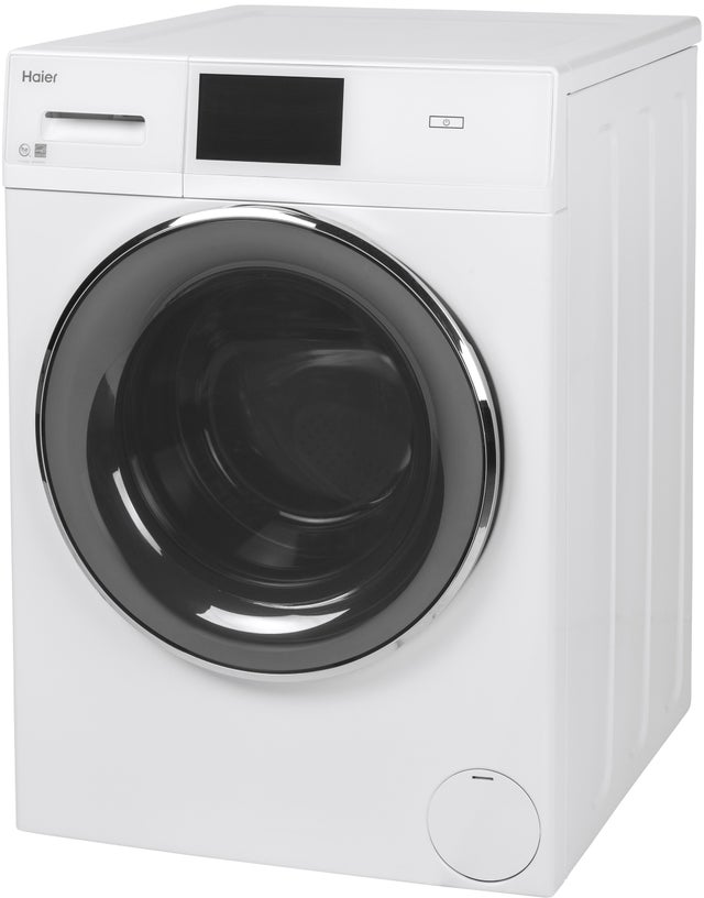 Haier QFW150SSNWW 24 Inch Smart Front Load Washer with 16 Wash Cycle...