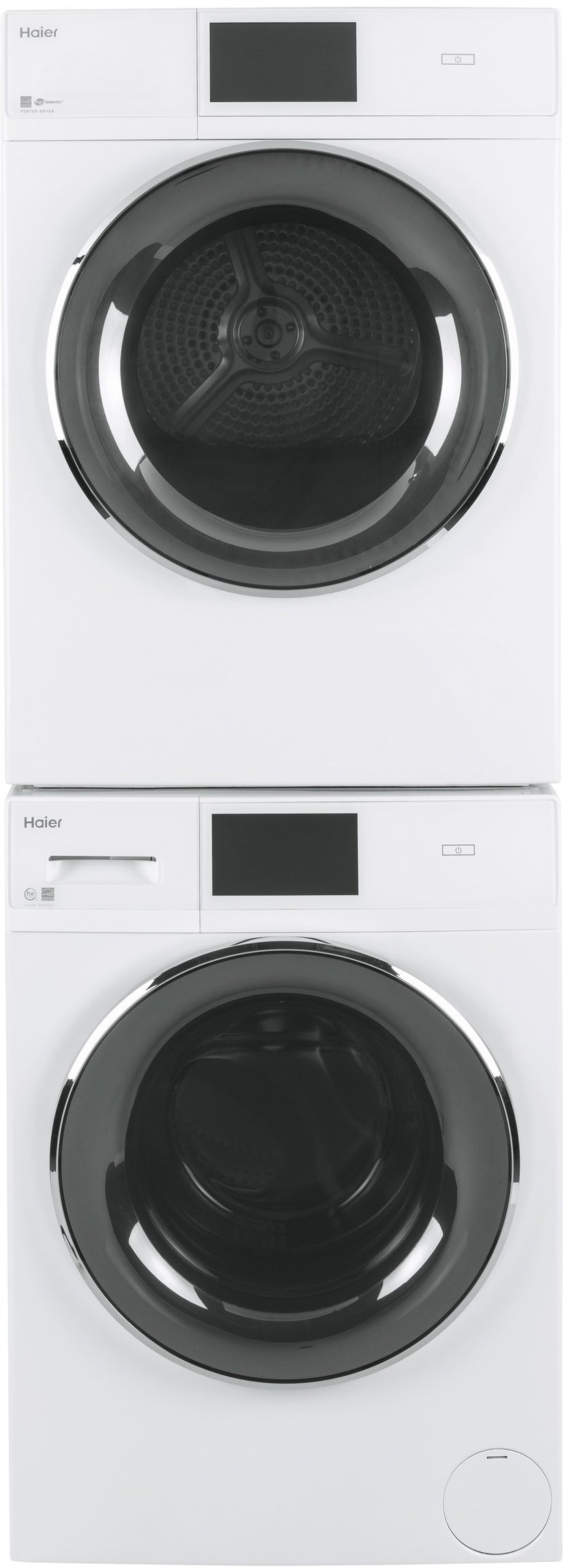 Haier QFW150SSNWW 24 Inch Smart Front Load Washer with 16 Wash Cycle...