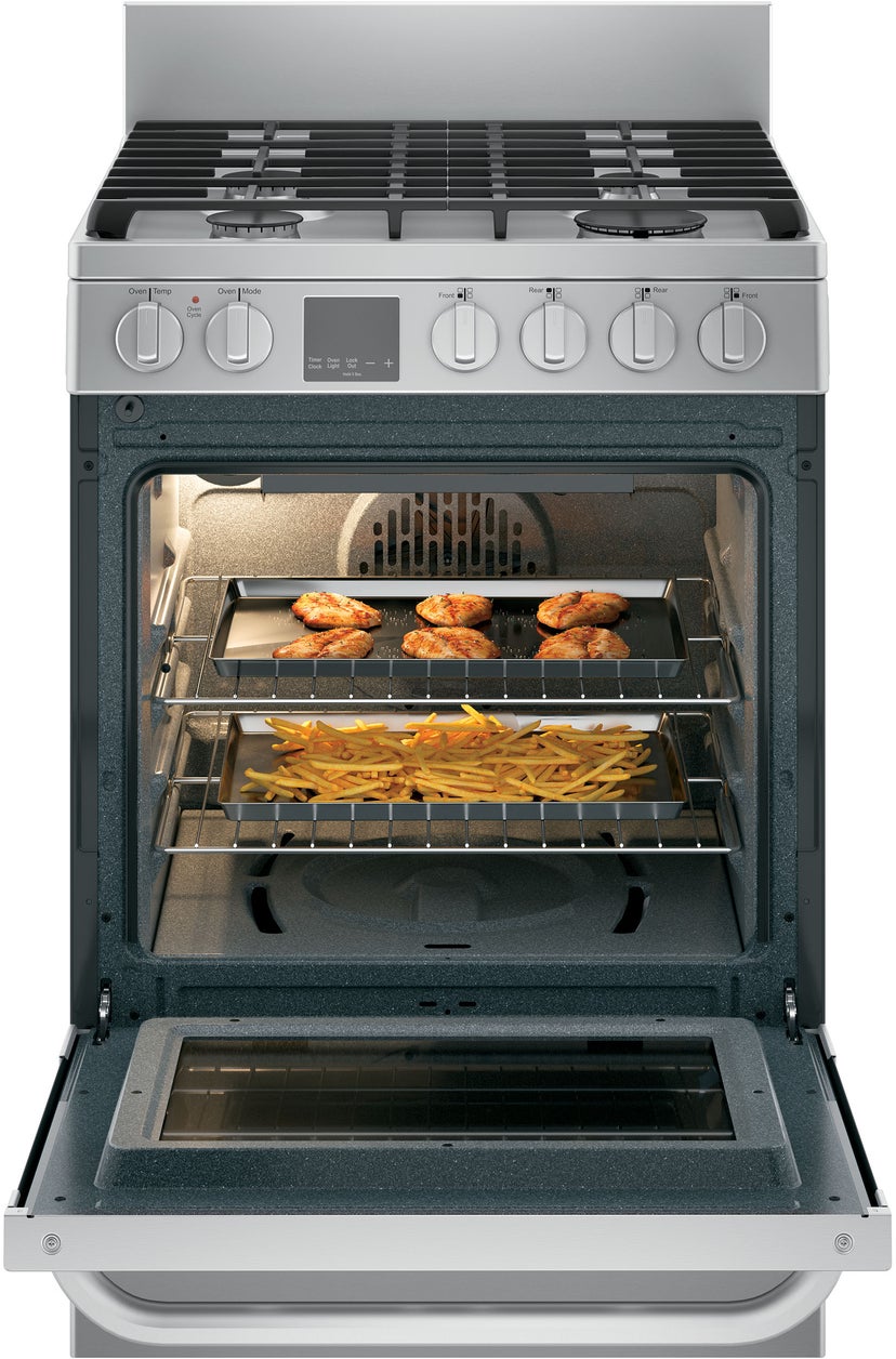 Haier QGAS740RMSS 24 Inch Freestanding Gas Range with 4 Sealed Burne...