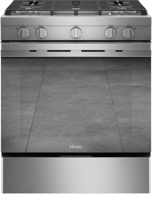 Haier QGSS740RNSS 30 Inch Freestanding Gas Range with 4 Sealed Burne...