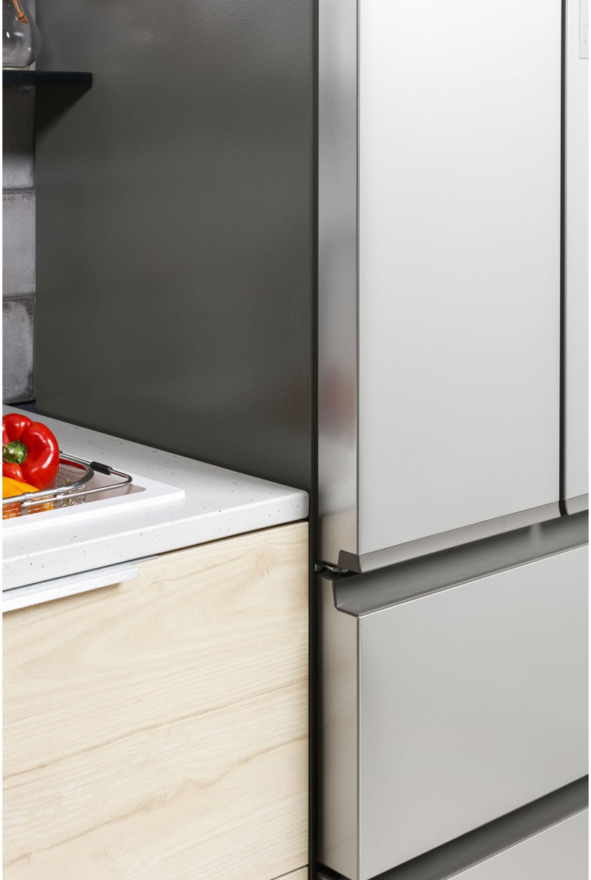 Haier QJS15HYRFS 28 Inch French Door Counter Depth Refrigerator wit...