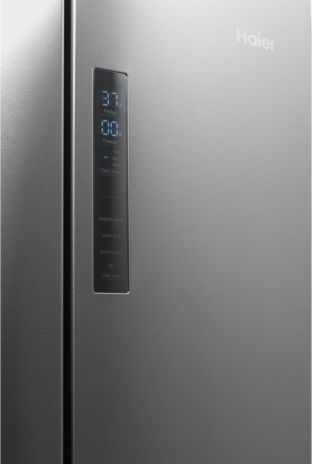 Haier QJS15HYRFS 28 Inch French Door Counter Depth Refrigerator wit...