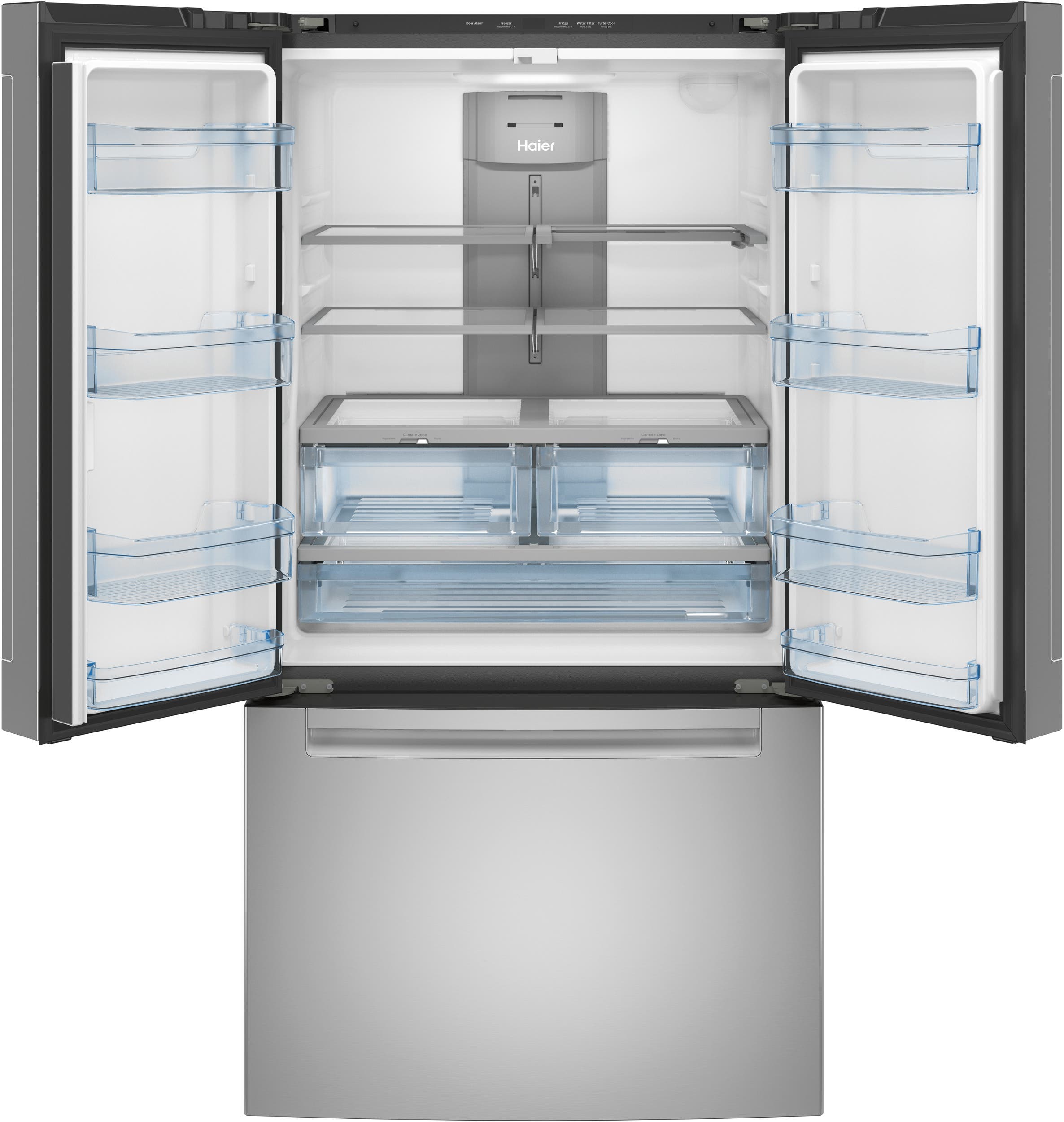 Haier QNE27JYMFS Stainless Steel, Fingerprint Resistant
