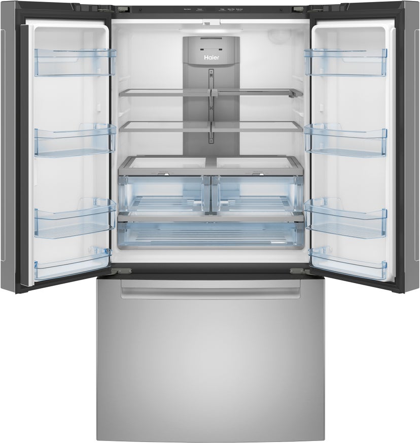 Haier QNE27JYMFS 36 Inch, 27 Cu. Ft. Freestanding French Door Refri...