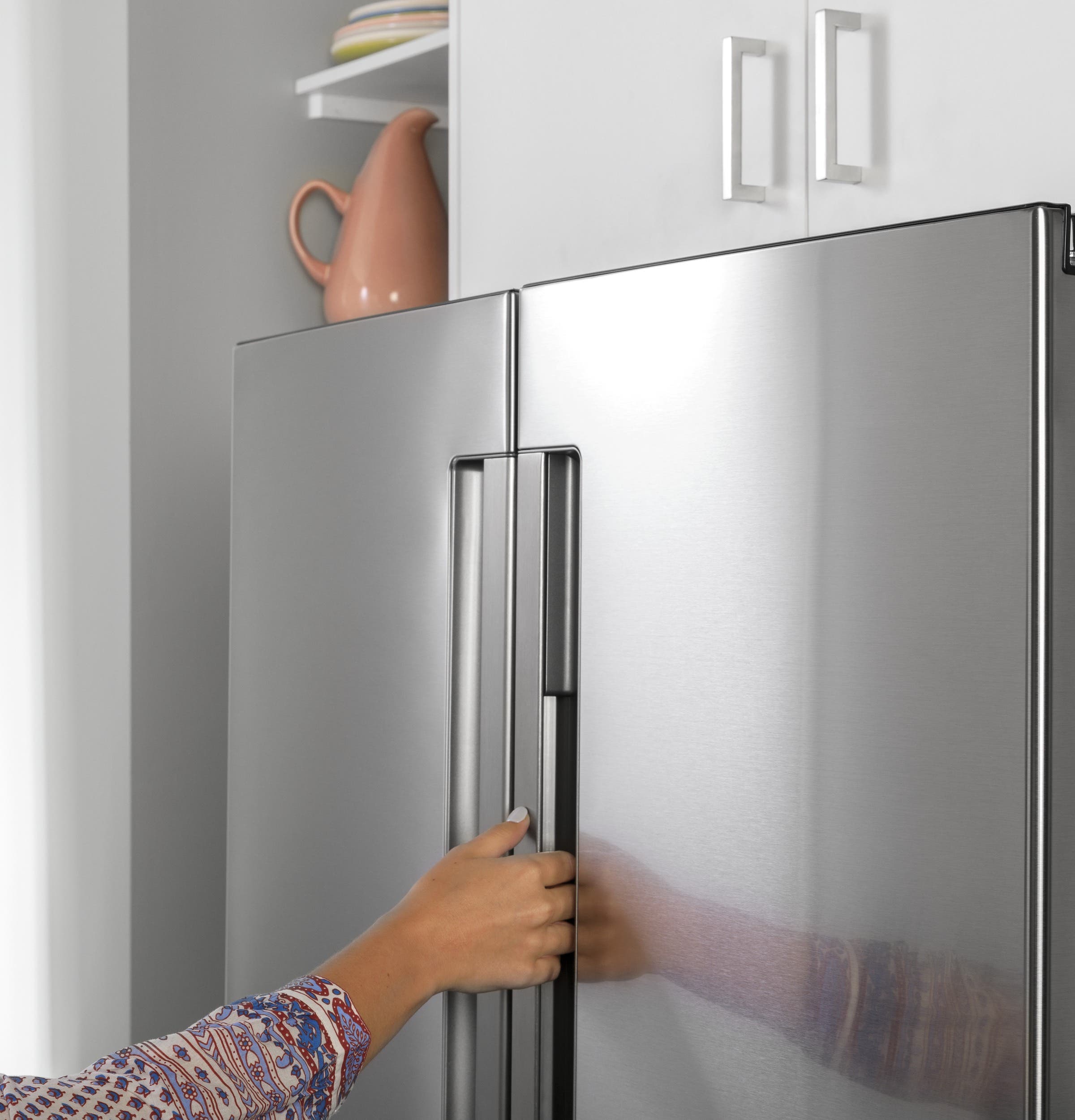 Haier QNE27JYMFS Stainless Steel, Fingerprint Resistant