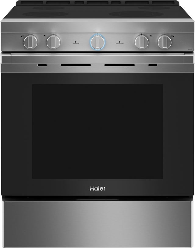 Haier QSS740RNSS 30 Inch Freestanding Electric Range with 4 Element...